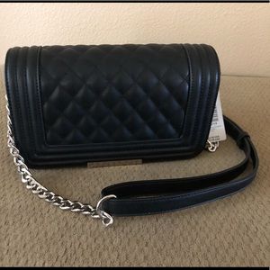 Torrid Black Quilted Crossbody Shoulder Bag